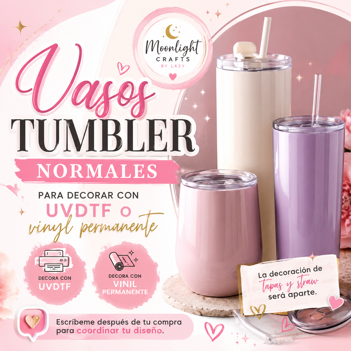 VASOS TUMBLER PERSONALIZADOS